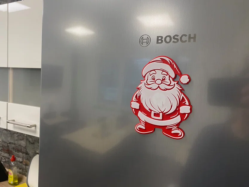 Trang trí tường ông già Noel có nam châm (Giáng sinh) - Image 1