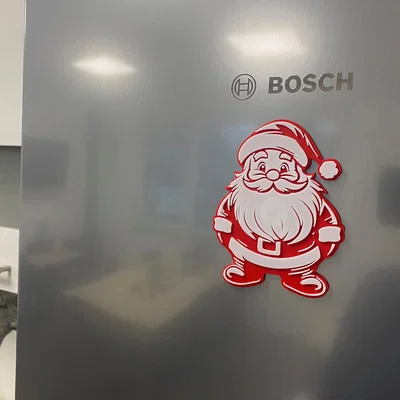 Trang trí tường ông già Noel có nam châm (Giáng sinh)