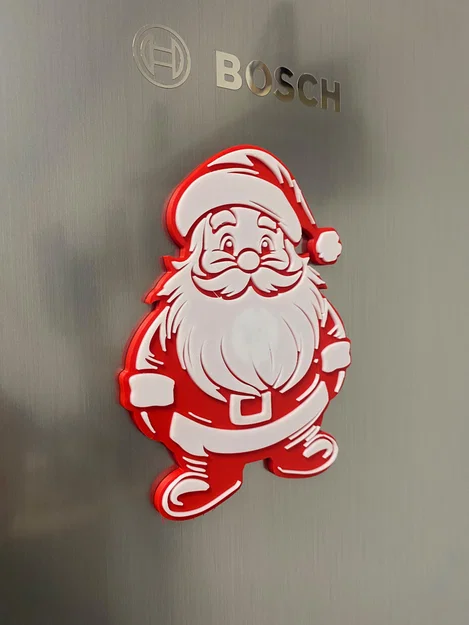 Trang trí tường ông già Noel có nam châm (Giáng sinh) - Image 2