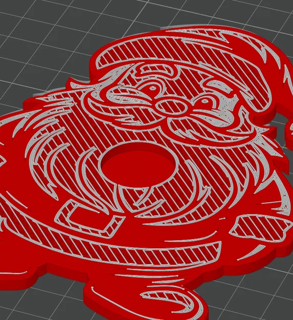 Trang trí tường ông già Noel có nam châm (Giáng sinh) - Image 3