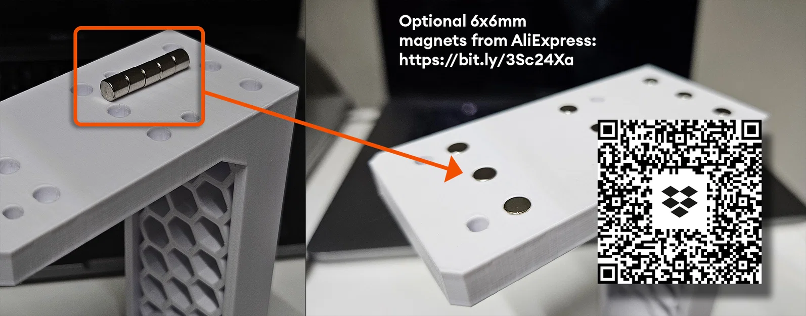 Giá Đỡ Cuộn In Gắn Dưới Kệ Dùng Nam Châm - Image 6