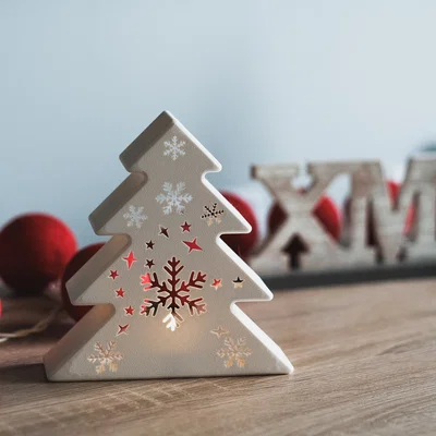 Mô hình trang trí cây thông Noel tích hợp đèn LED siêu xinh