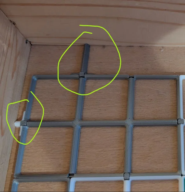 Miếng đệm cạnh tối giản cho Gridfinity base với khớp nối snap - Image 1