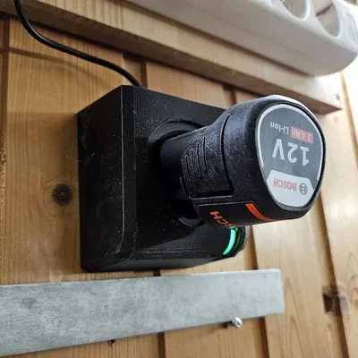 Giá treo tường cho sạc pin Bosch 12V / Dremel (GAL 12V-20)