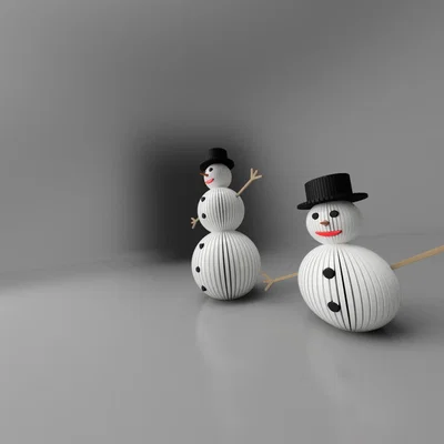 Mô hình người tuyết (Snowman) xinh xắn