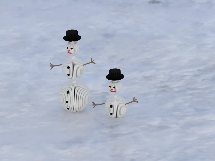 Mô hình người tuyết (Snowman) xinh xắn - Image 3