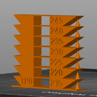 Các mẫu Temperature Tower kèm gcode sẵn sàng cho ABS, TPU, PLA, ASA, PETG