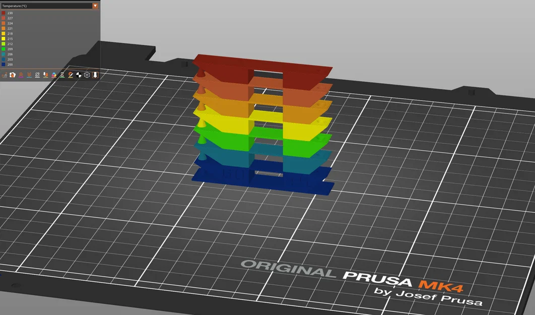 Tháp kiểm tra nhiệt độ TPU (200-230 độ C) cho Prusa MK4 - Image 2
