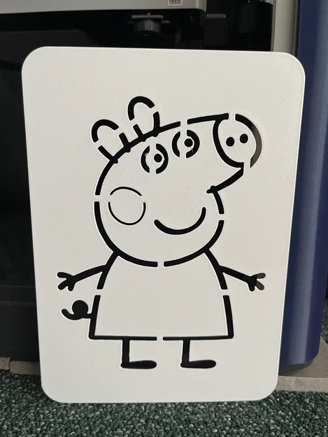 Peppa Pig - Khuôn stencil để vẽ và tô màu - Image 2