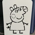 Peppa Pig - Khuôn stencil để vẽ và tô màu - Thumbnail 2