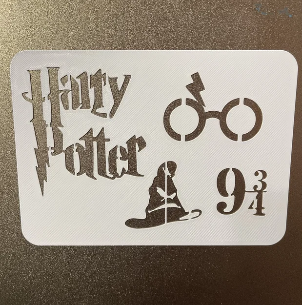 Harry Potter - Khuôn mẫu (Stencil) để vẽ và tô màu - Image 1