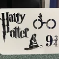 Harry Potter - Khuôn mẫu (Stencil) để vẽ và tô màu - Thumbnail 2