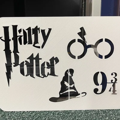 Harry Potter - Khuôn mẫu (Stencil) để vẽ và tô màu