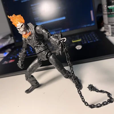 Cây roi xích (chain whip) Castlevania tỉ lệ cho figure 6 inch, in print-in-place