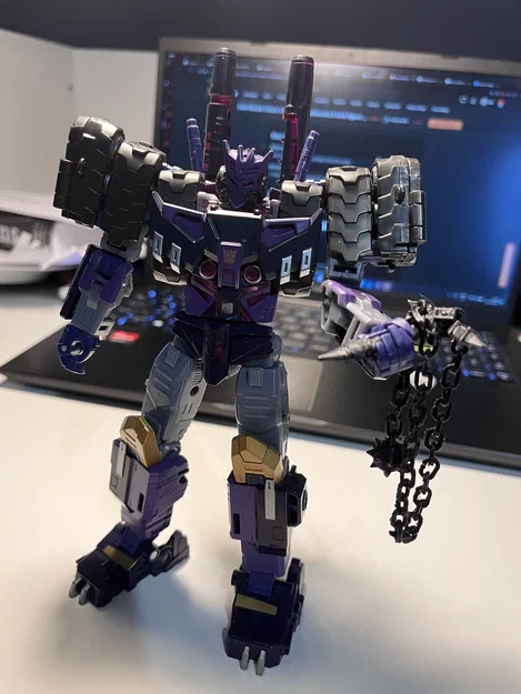 Cây roi xích (chain whip) Castlevania tỉ lệ cho figure 6 inch, in print-in-place - Image 3