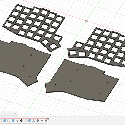 Tấm Plate Trên và Dưới cho SplitKB Aurora Sofle v2