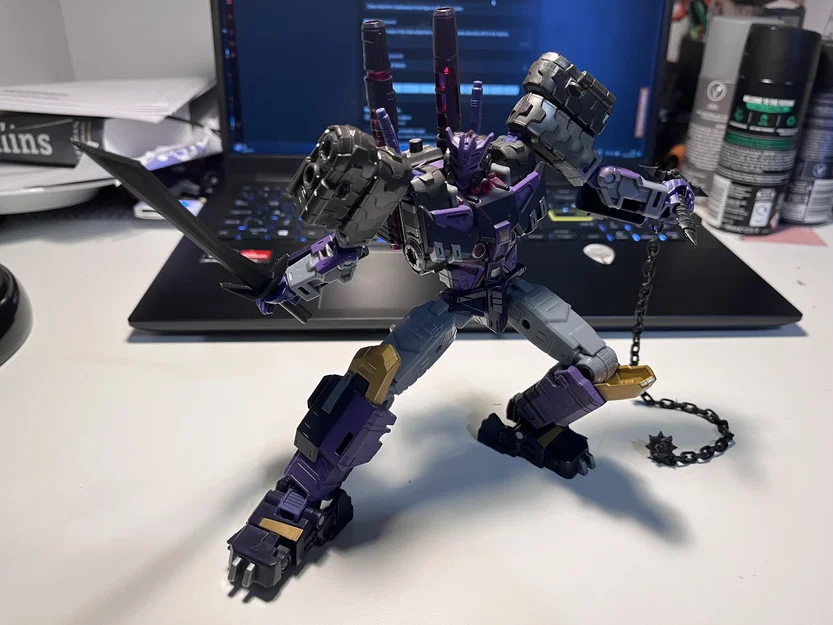 Cây roi xích (chain whip) Castlevania tỉ lệ cho figure 6 inch, in print-in-place - Image 4