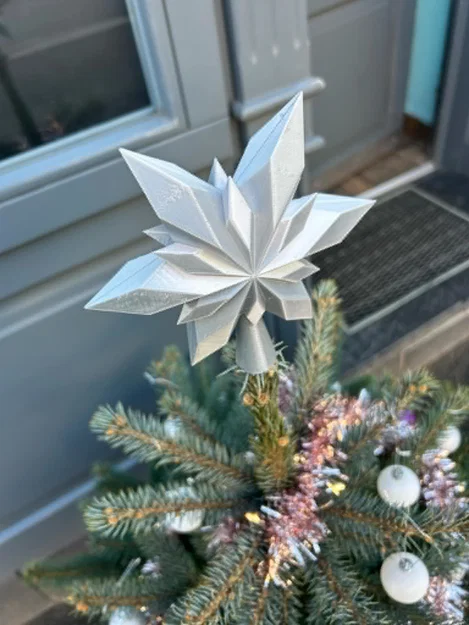 Ngôi sao trang trí đỉnh cây thông Noel 3D độc đáo - Image 1