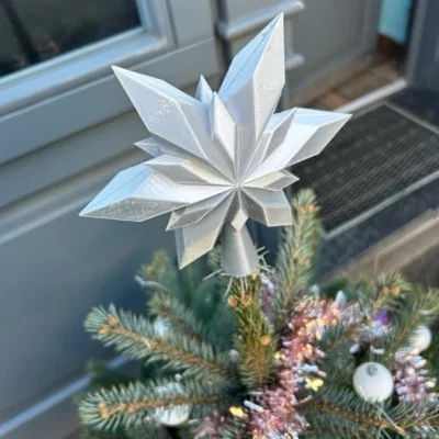 Ngôi sao trang trí đỉnh cây thông Noel 3D độc đáo