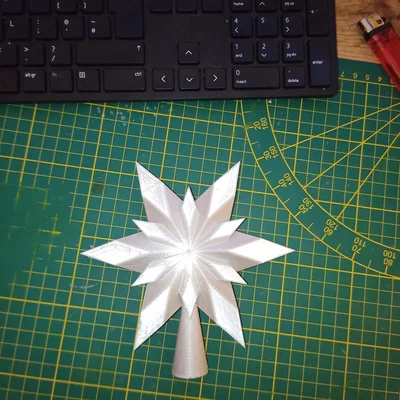 Ngôi sao trang trí đỉnh cây thông Noel 3D độc đáo