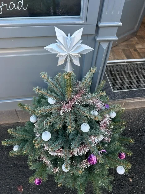 Ngôi sao trang trí đỉnh cây thông Noel 3D độc đáo - Image 3