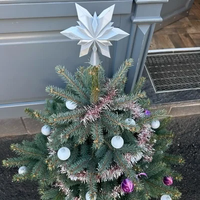 Ngôi sao trang trí đỉnh cây thông Noel 3D độc đáo