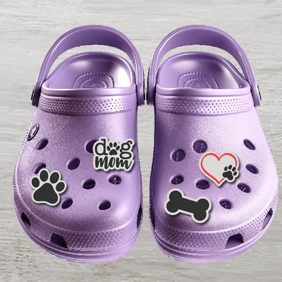 Phụ kiện trang trí dép Crocs (Charms) chủ đề cún cưng siêu dễ thương
