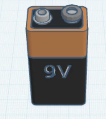 Mô hình pin 9V dùng cho thiết kế và thử nghiệm in 3D - Image 1