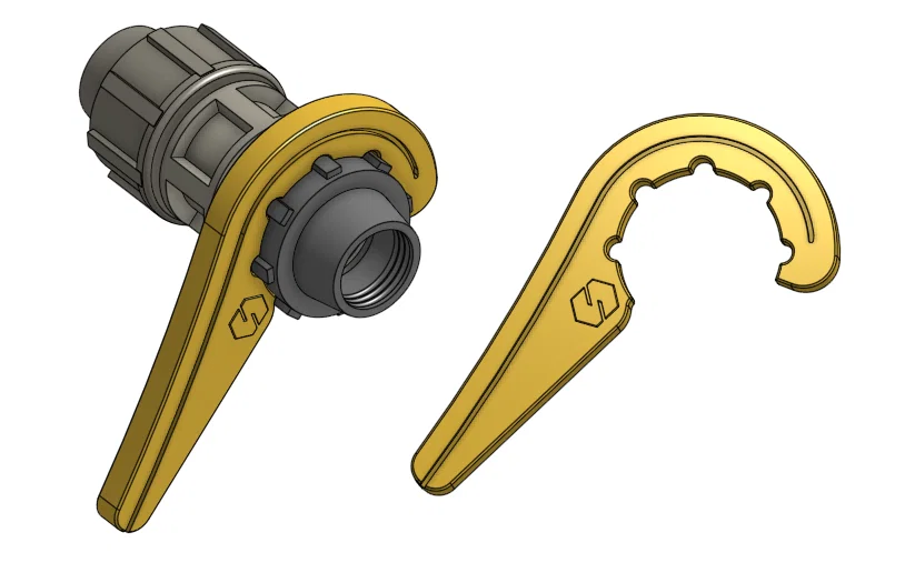 Cờ-lê 3D chuyên dụng vặn khớp nối ống nước PE siêu bền - Image 1