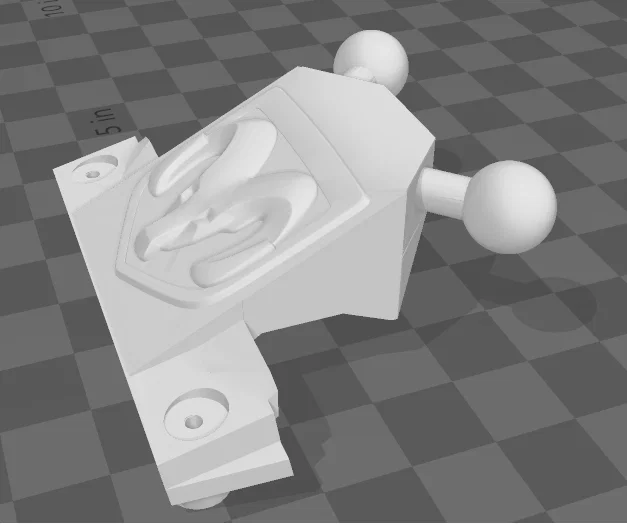 Đế gắn điện thoại hai bóng cho Ram 1500 in 3D tiện lợi - Image 3