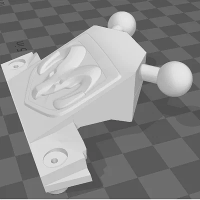 Đế gắn điện thoại hai bóng cho Ram 1500 in 3D tiện lợi