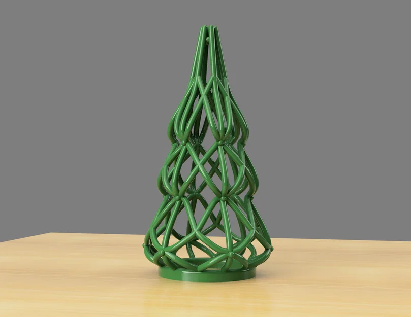 Cây Thông Giáng Sinh 3D - Mẫu trang trí hiện đại, dễ in - Image 1