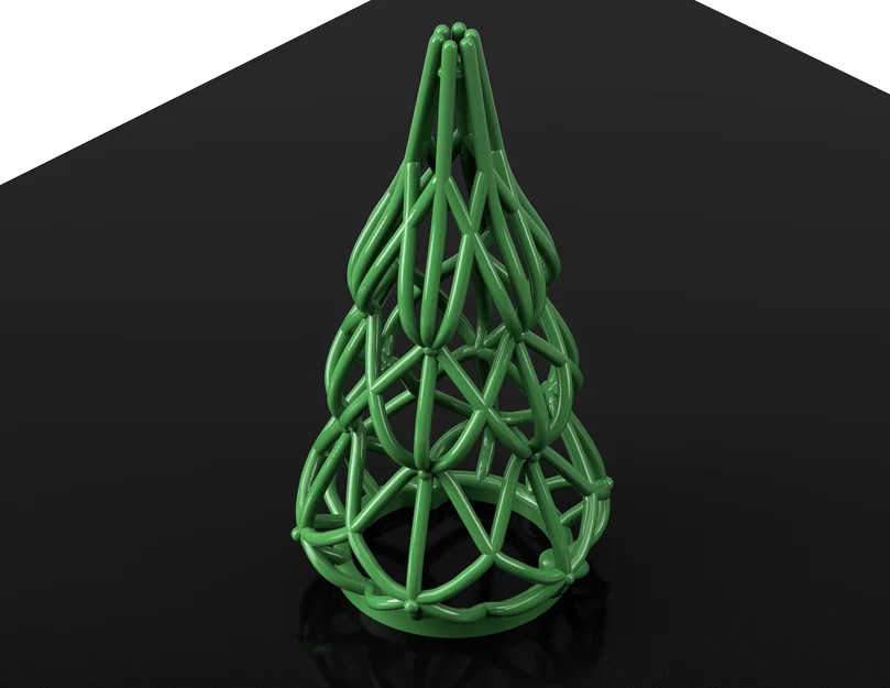 Cây Thông Giáng Sinh 3D - Mẫu trang trí hiện đại, dễ in - Image 2