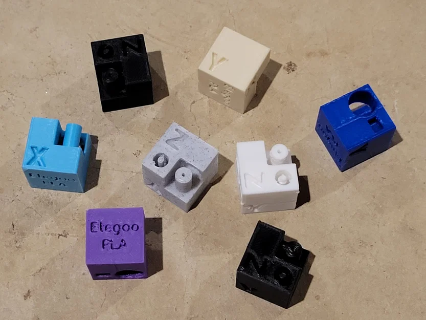 Khối Lập Phương Kiểm Tra Filament Có Nhãn (Labeled Filament Test Cube) - Image 1