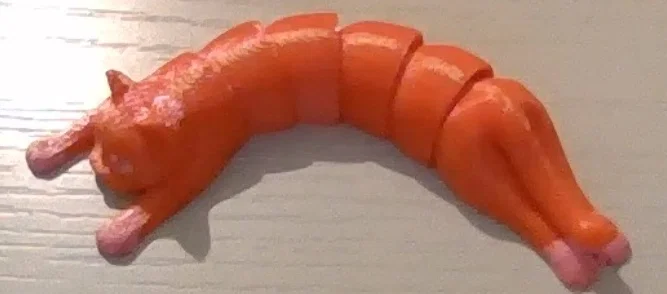 Mô hình chú mèo Flexi Holding Cat linh hoạt in 3D siêu đáng yêu - Image 1