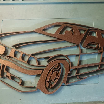 Mô hình treo tường BMW E36 Silhouette độc đáo cho người đam mê xe