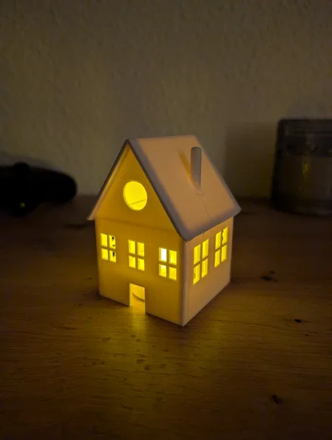 Mô hình nhà gỗ tealight cho mùa đông Giáng sinh - Image 1