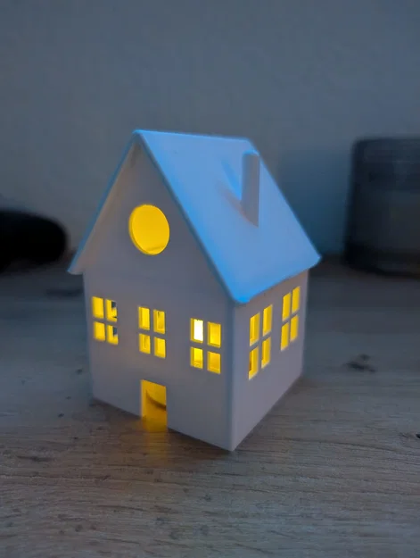 Mô hình nhà gỗ tealight cho mùa đông Giáng sinh - Image 2