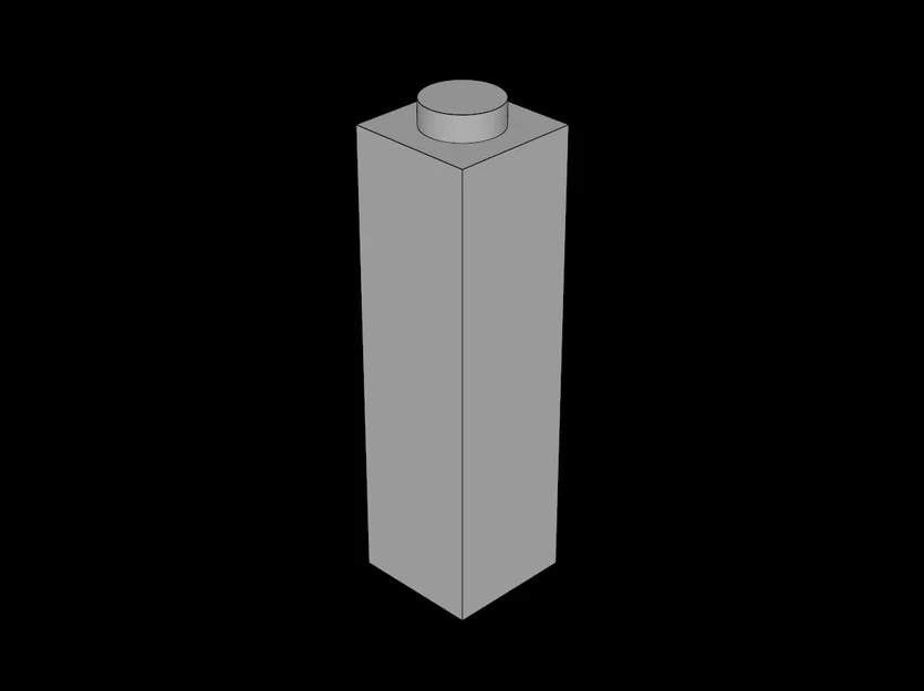 Mô hình gạch lắp ráp 1x1x3 tương thích Lego cho máy in 3D - Image 1