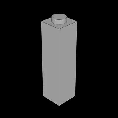 Mô hình gạch lắp ráp 1x1x3 tương thích Lego cho máy in 3D