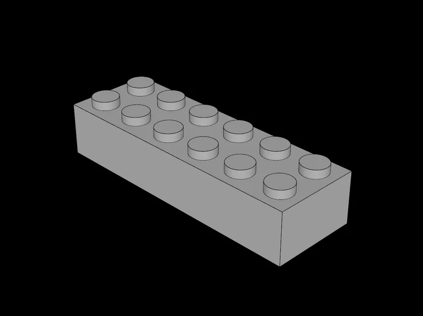 Mô hình gạch lắp ráp 2x6 tương thích hệ thống Lego - Image 1