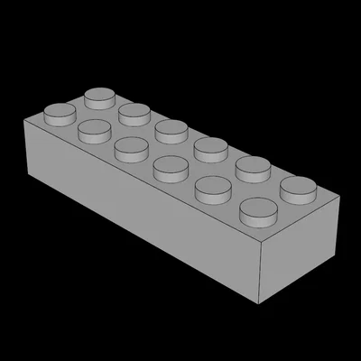 Mô hình gạch lắp ráp 2x6 tương thích hệ thống Lego