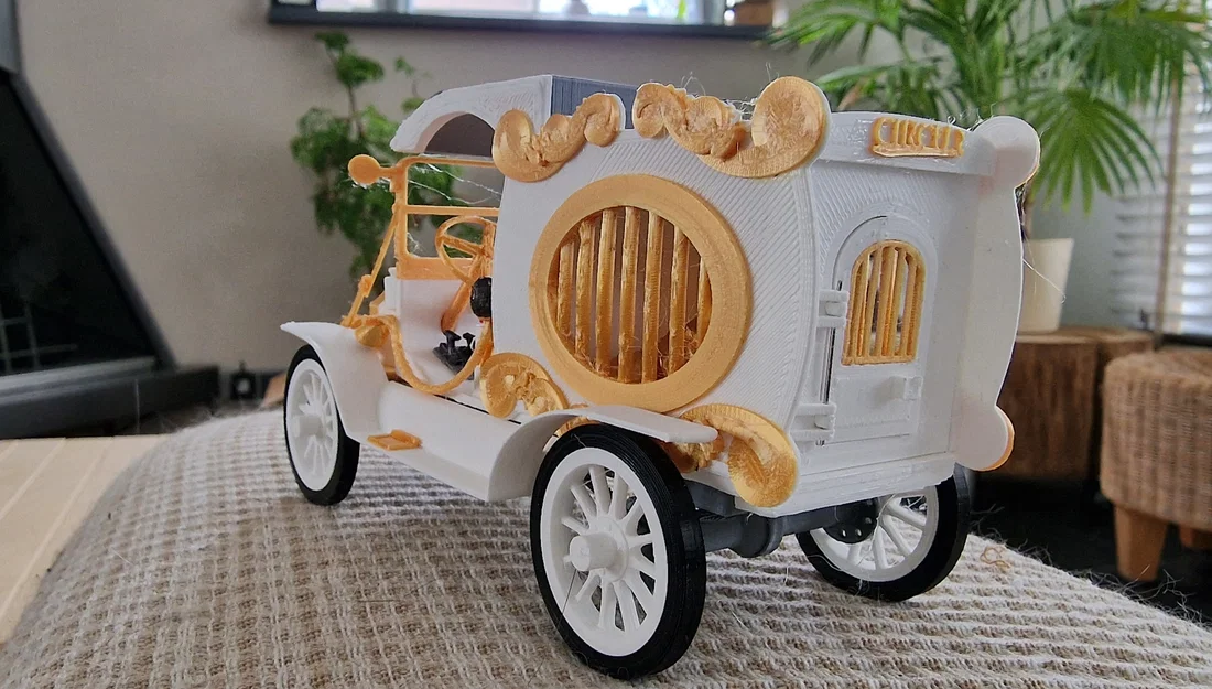Mô hình in 3D xe cổ T Ford TT Circus 1925 độc đáo - Image 8