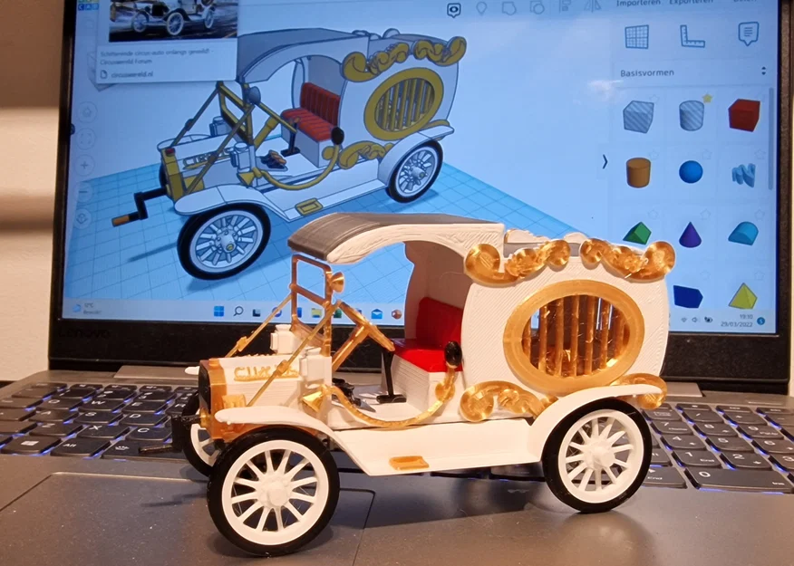 Mô hình in 3D xe cổ T Ford TT Circus 1925 độc đáo - Image 14