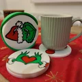 Bộ đế lót ly Grinch - Thumbnail 2