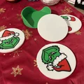 Bộ đế lót ly Grinch - Thumbnail 3