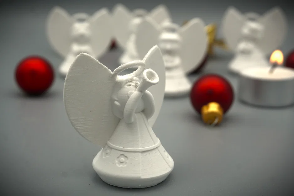 Thiên thần thổi kèn trumpet dễ thương - In cực dễ, không cần support - Image 1