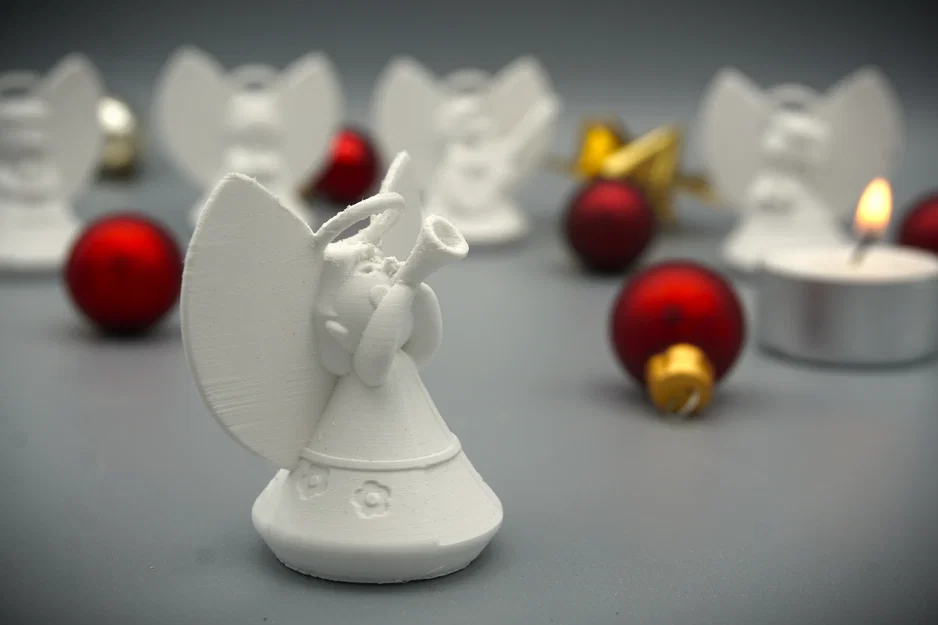 Thiên thần thổi kèn trumpet dễ thương - In cực dễ, không cần support - Image 2