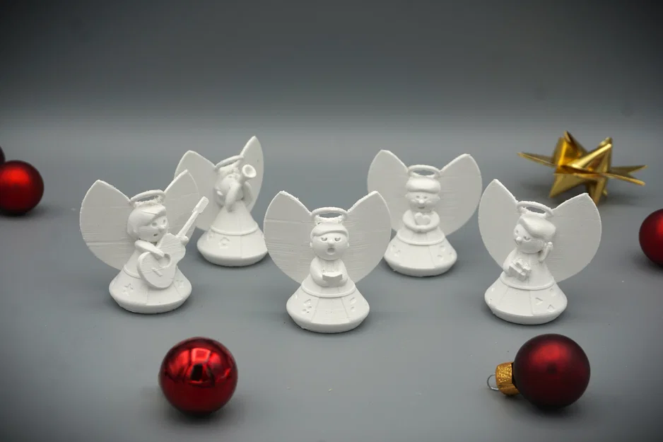 Thiên thần thổi kèn trumpet dễ thương - In cực dễ, không cần support - Image 3