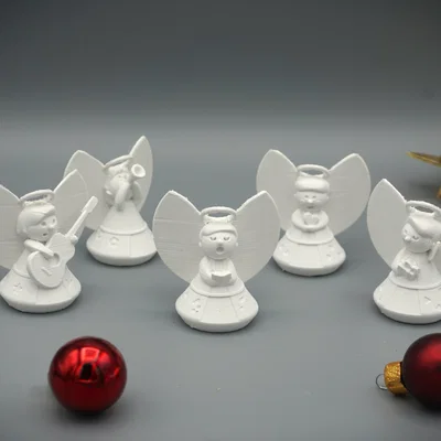 Thiên thần thổi kèn trumpet dễ thương - In cực dễ, không cần support